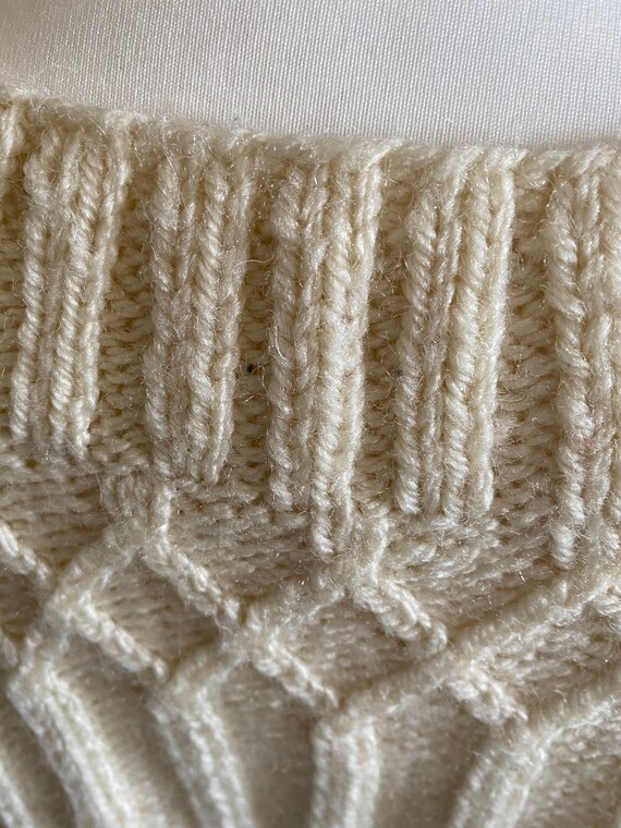 XXL  Aran style jumper 1980’s hand-knit - image 4