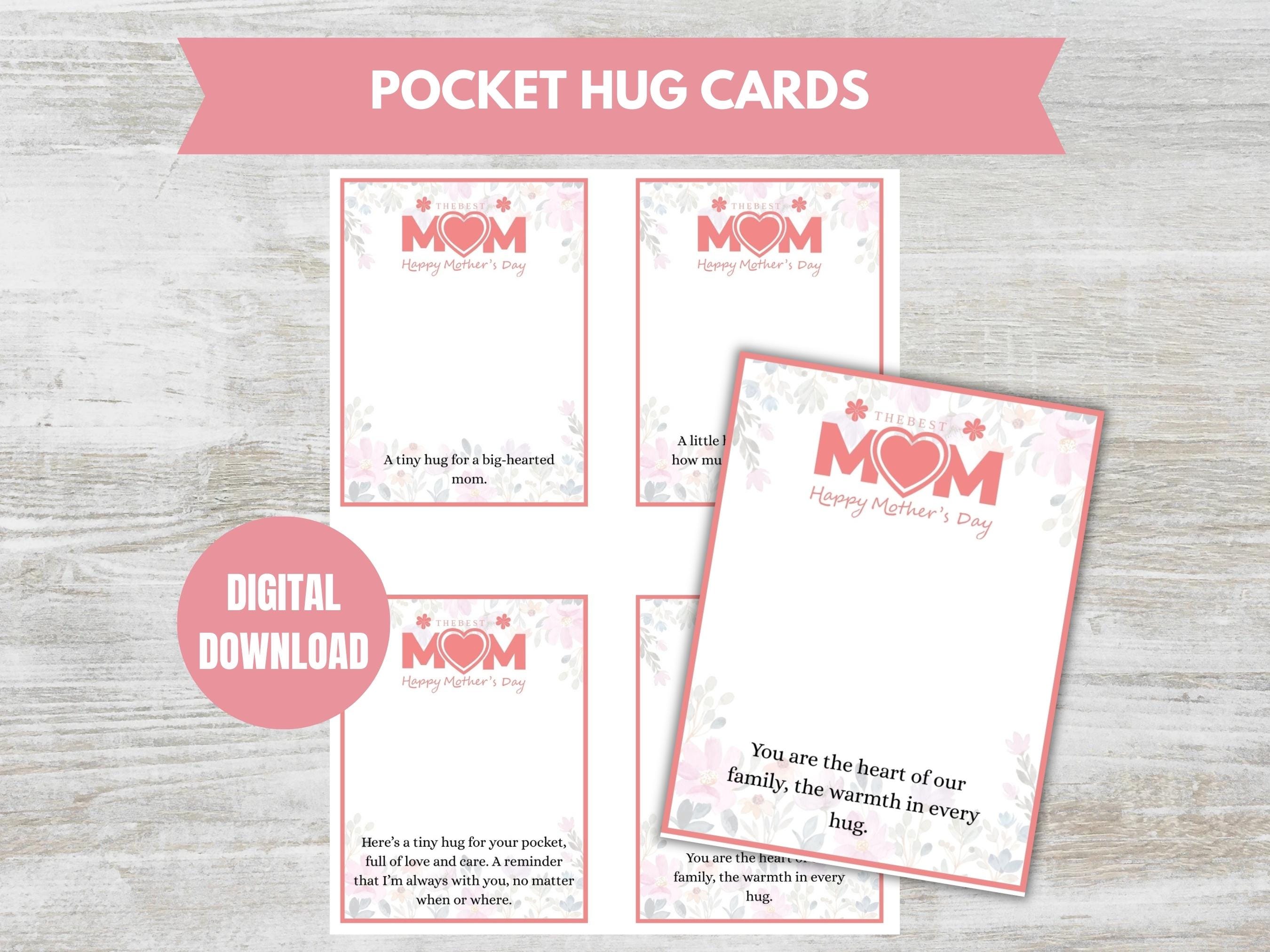 Pocket Hug Cards, PDF Printable Crochet Card,12 Heartfelt Pocket Hug ...