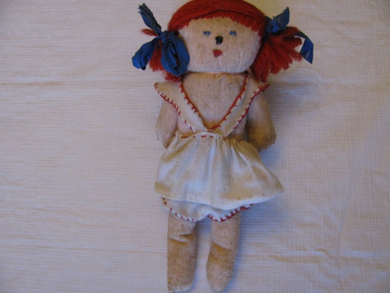 red head rag doll