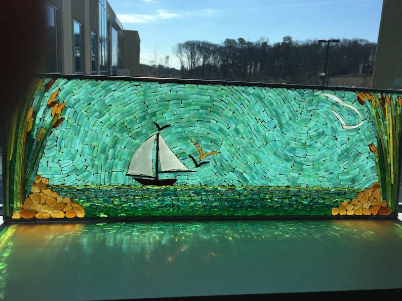 Mosaic Sailboat Sailing -- MADE TO ORDER - Etsy