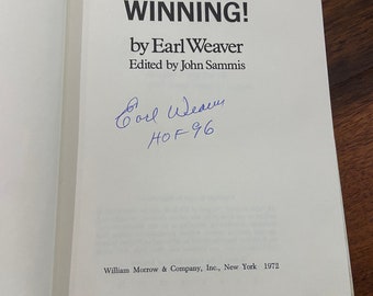 1972 Winning! by Earl Weaver *SIGNED*