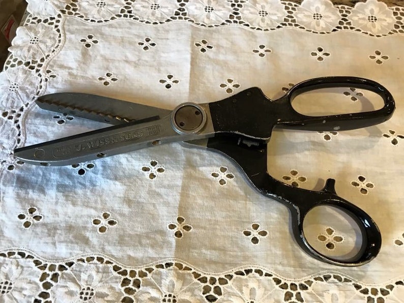 Vintage J. Wiss & Sons Pinking Shears Etsy