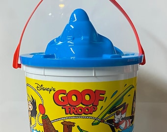 Vintage Burger King Kids Club Goof Troop Plastic Pail