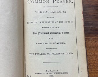 1876 Book of Common Prayer