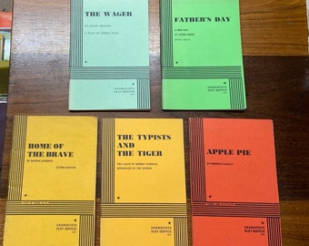 Vintage Paperbacks ~ Fathers Day, The Wager, Home of the Brave, The Typists and the Tiger and Apple Pie