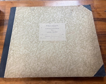 1936 Elementary School Record Teachers Time Book PS 149 Queens NY