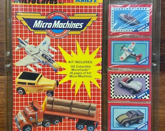 NOS Vintage Original 1989 Micro Machines Micro Cards Series1 & 2 Factory Sealed