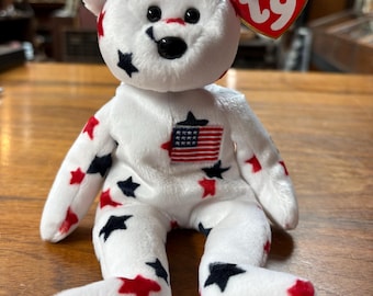 RARE Retired Ty Beanie Baby “Glory” ~ Errors on Tag