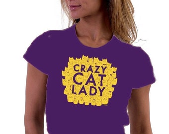Crazy Cat Lady tee shirt