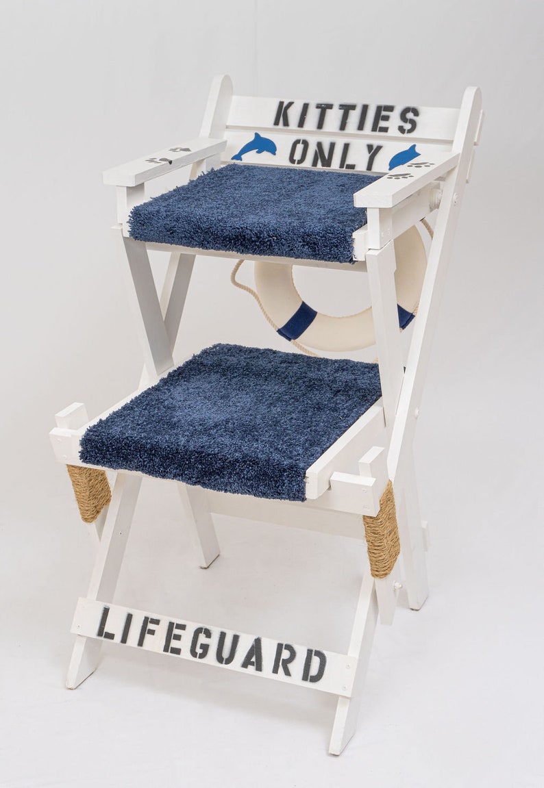 Lifeguard chair cat tower 22 w X 27 d X 42 h image 4