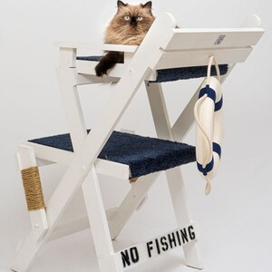 Lifeguard chair cat tower 22 w X 27 d X 42 h image 3