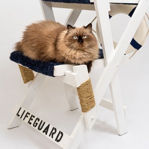 Lifeguard chair cat tower 22 w X 27 d X 42 h image 2