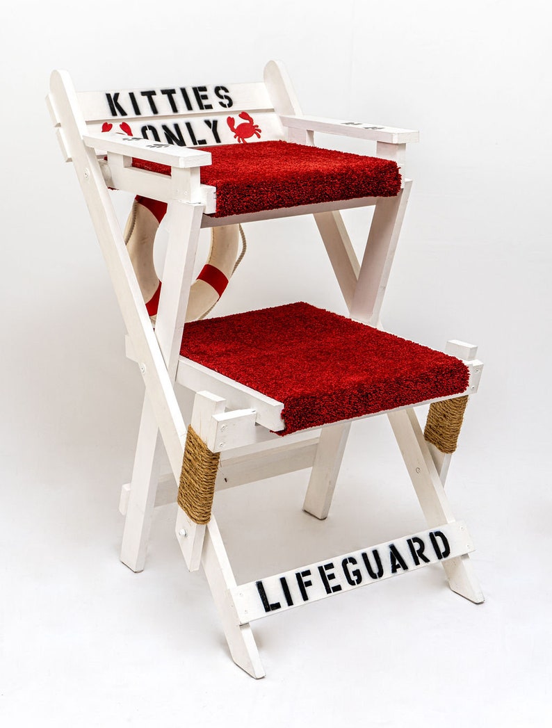 Lifeguard chair cat tower 22 w X 27 d X 42 h image 7