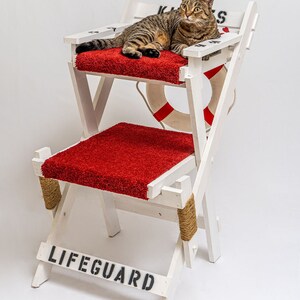 Lifeguard chair cat tower 22 w X 27 d X 42 h image 8