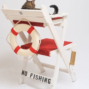 Lifeguard chair cat tower 22 w X 27 d X 42 h image 5