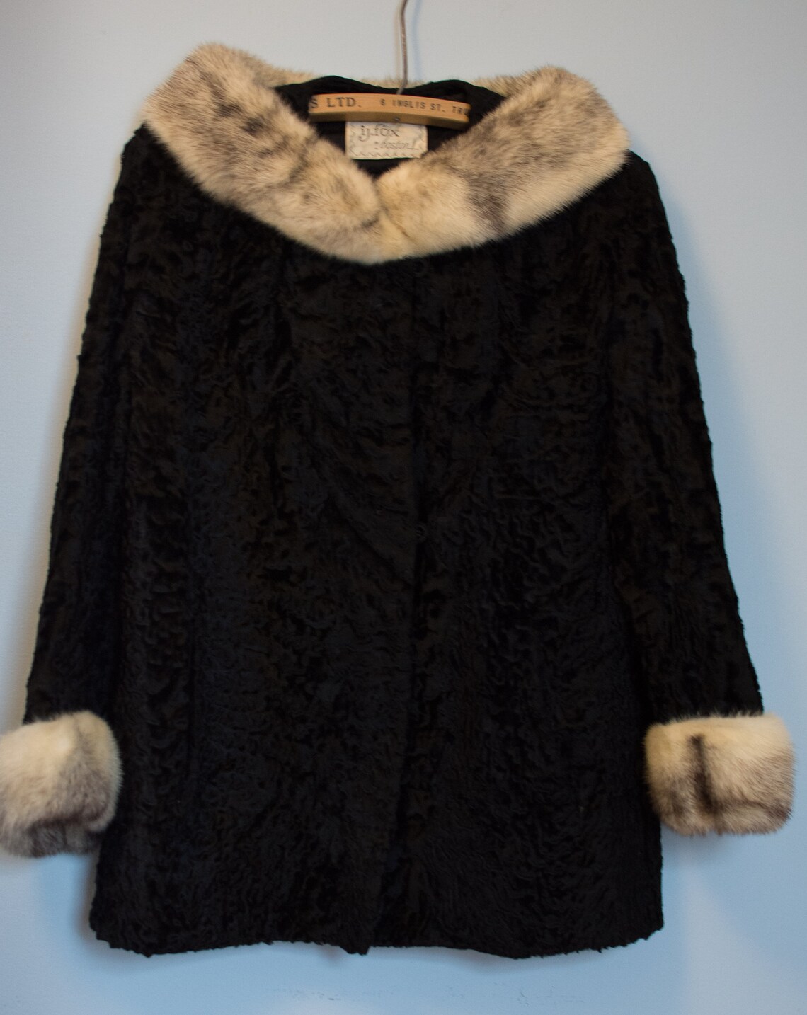 Vintage Persian Lamb Coat With Fox Fur Collar and Cuffs by IJ Etsy Canada