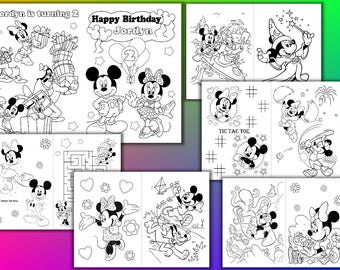 Download Mickey Coloring Book Etsy