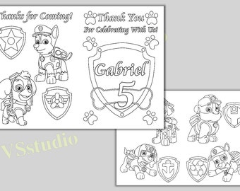 Download Paw Patrol Coloring Etsy