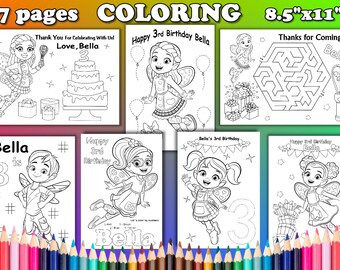 birthday party favor personalized coloring page par vsstudio coloriage koala