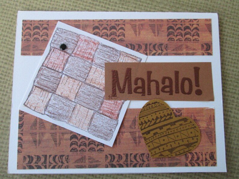Hawaiian Handmade Greeting Card Set 411 Hawaiian Mix Etsy