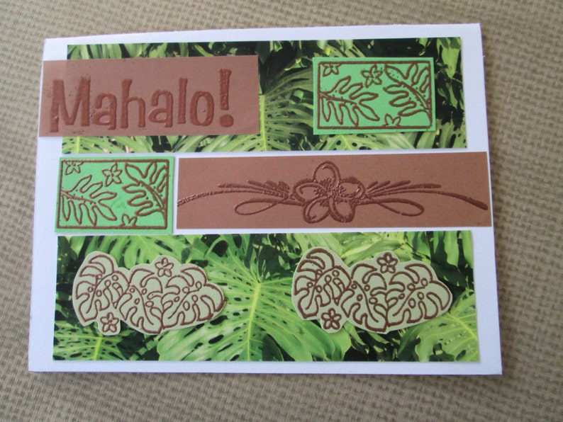 Hawaiian Handmade Greeting Card Set 402 Hawaiian Mix Etsy