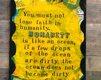 Humanity- Original Mixed Media Wall Art