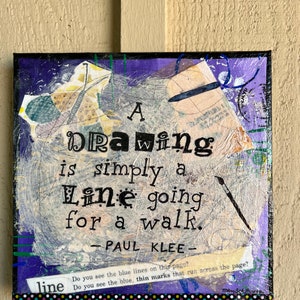 Simply a Line-Original Mixed Media Wall Art