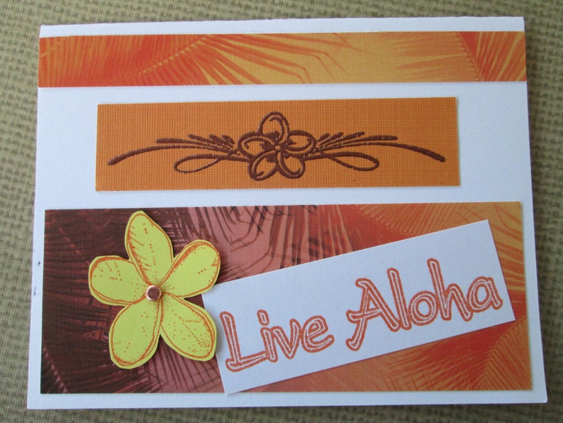 Hawaiian Handmade Greeting Card Set 411 Hawaiian Mix Etsy