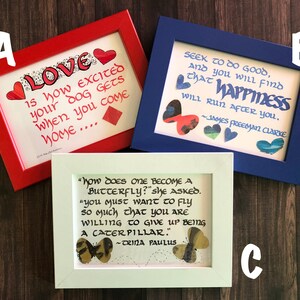 Original Handwritten Calligraphy Quotes: Large Framed Set 1