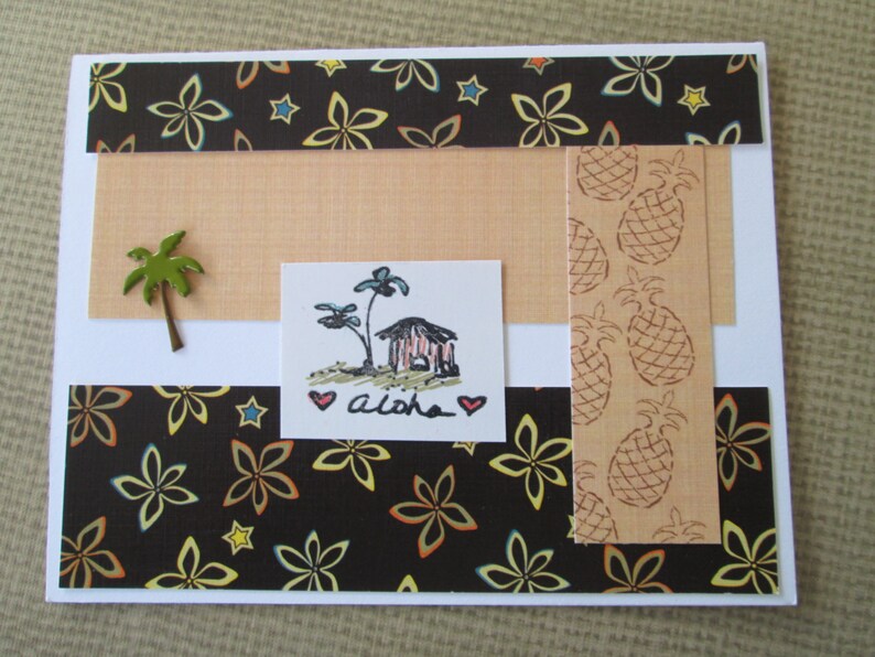 Hawaiian Handmade Greeting Card Set 402 Hawaiian Mix Etsy