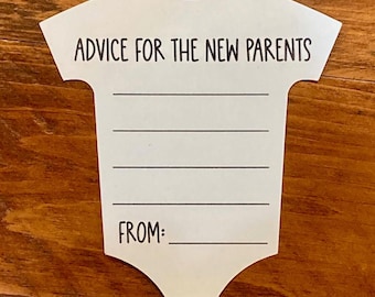 Baby Shower Advice Cards, Leave Advice for the New Parents, Baby Shower Ideas for Guests