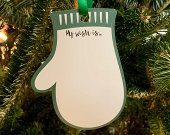 Mitten Wish Tree Tags, Holiday Wish Tree Tags, Christmas Wish Tree Tags, Listing for TAGS ONLY
