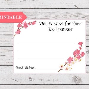 Pensionamento Auguri Carte stampabili, Auguri per la pensione, Pensionamento Auguri Download, Idee per feste di pensionamento, DOWNLOAD IMMEDIATO