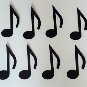 Music Note Die Cuts (4&quot; tall), Paper Music Notes, Music Party Decor