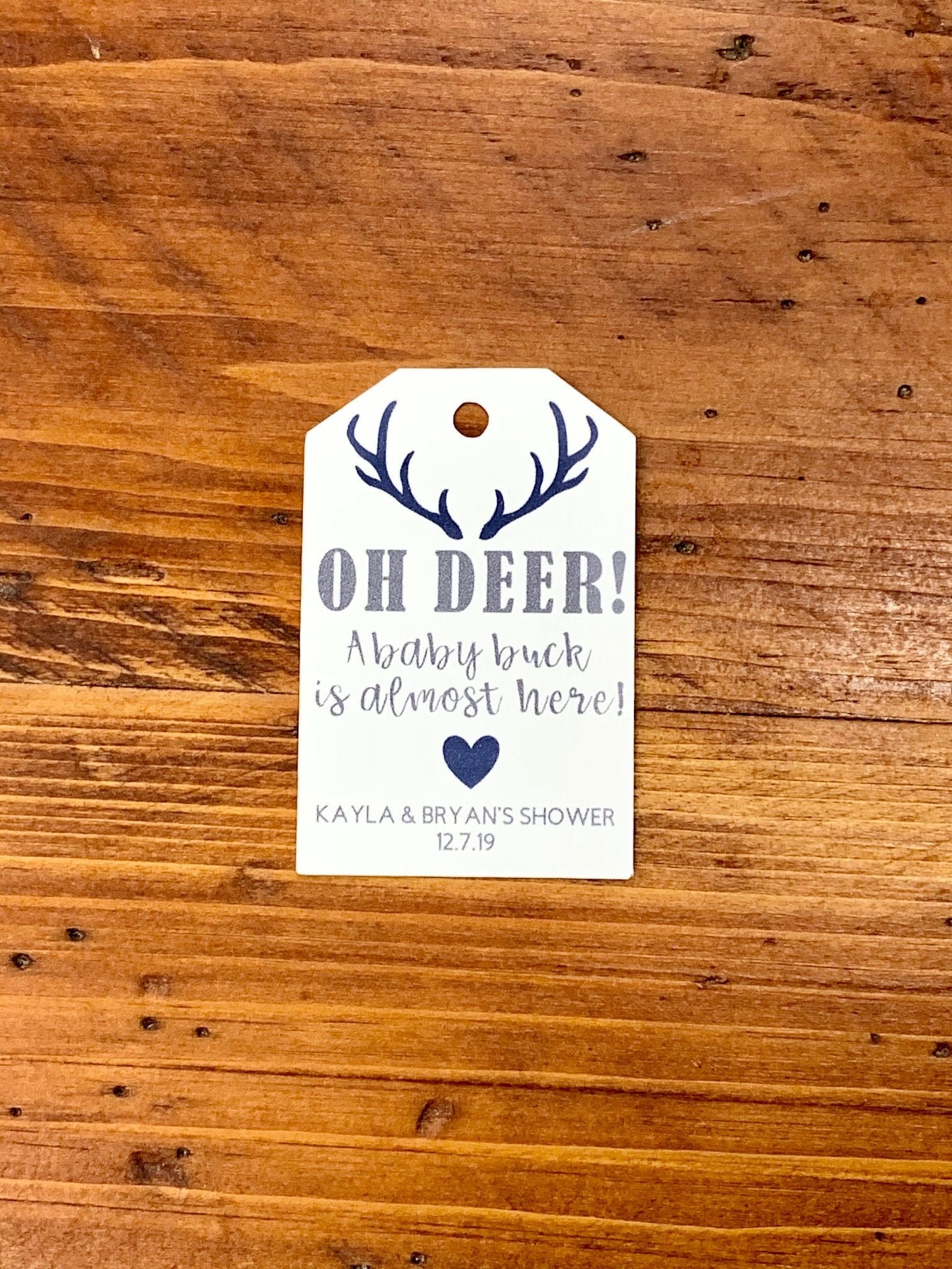 Oh Deer a Baby Buck is Almost Here Tags Oh Deer Tags Etsy
