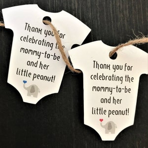 Little Peanut Baby Shower Favor Tags