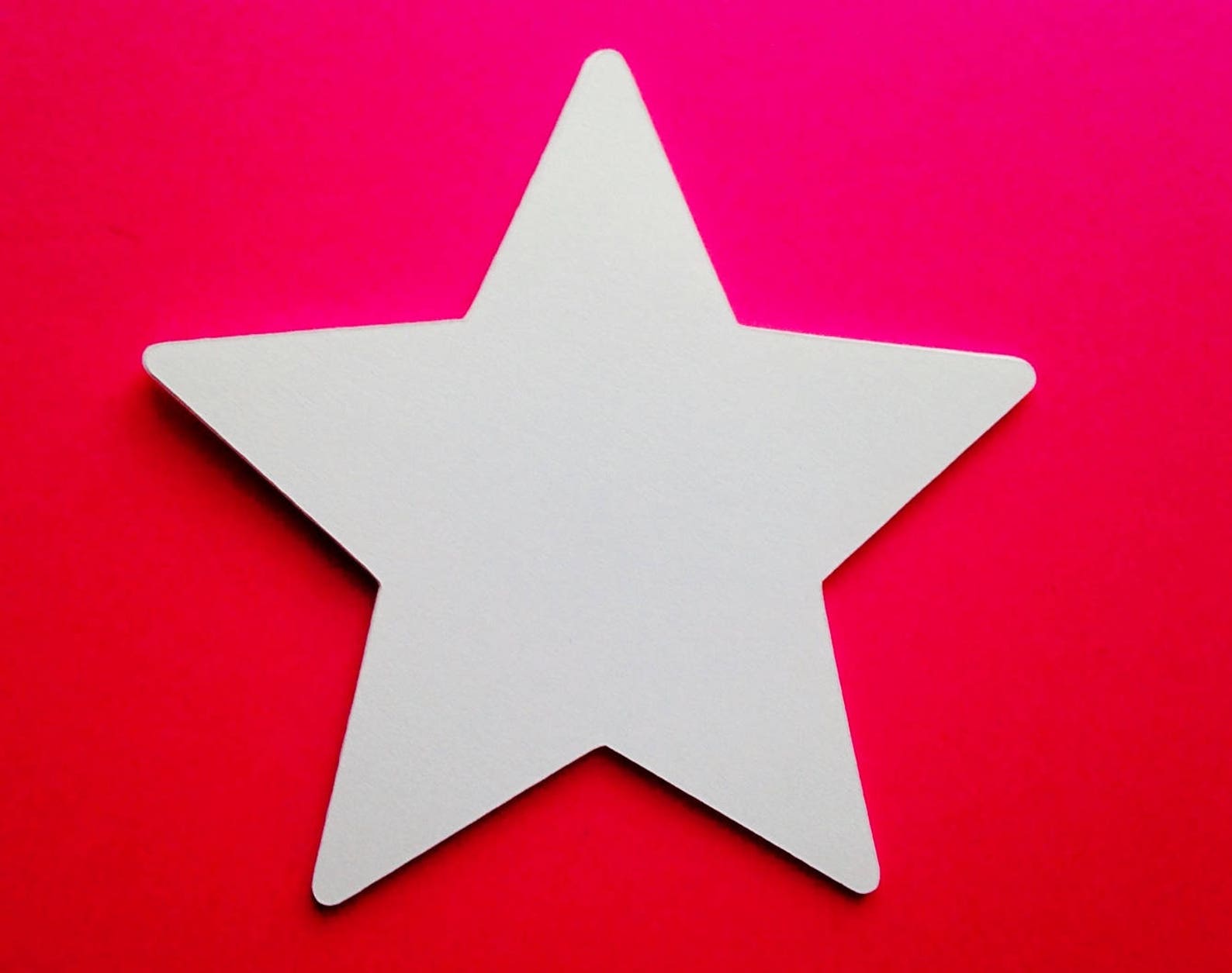 White paper stars 24 star die cuts star paper cutouts etsy