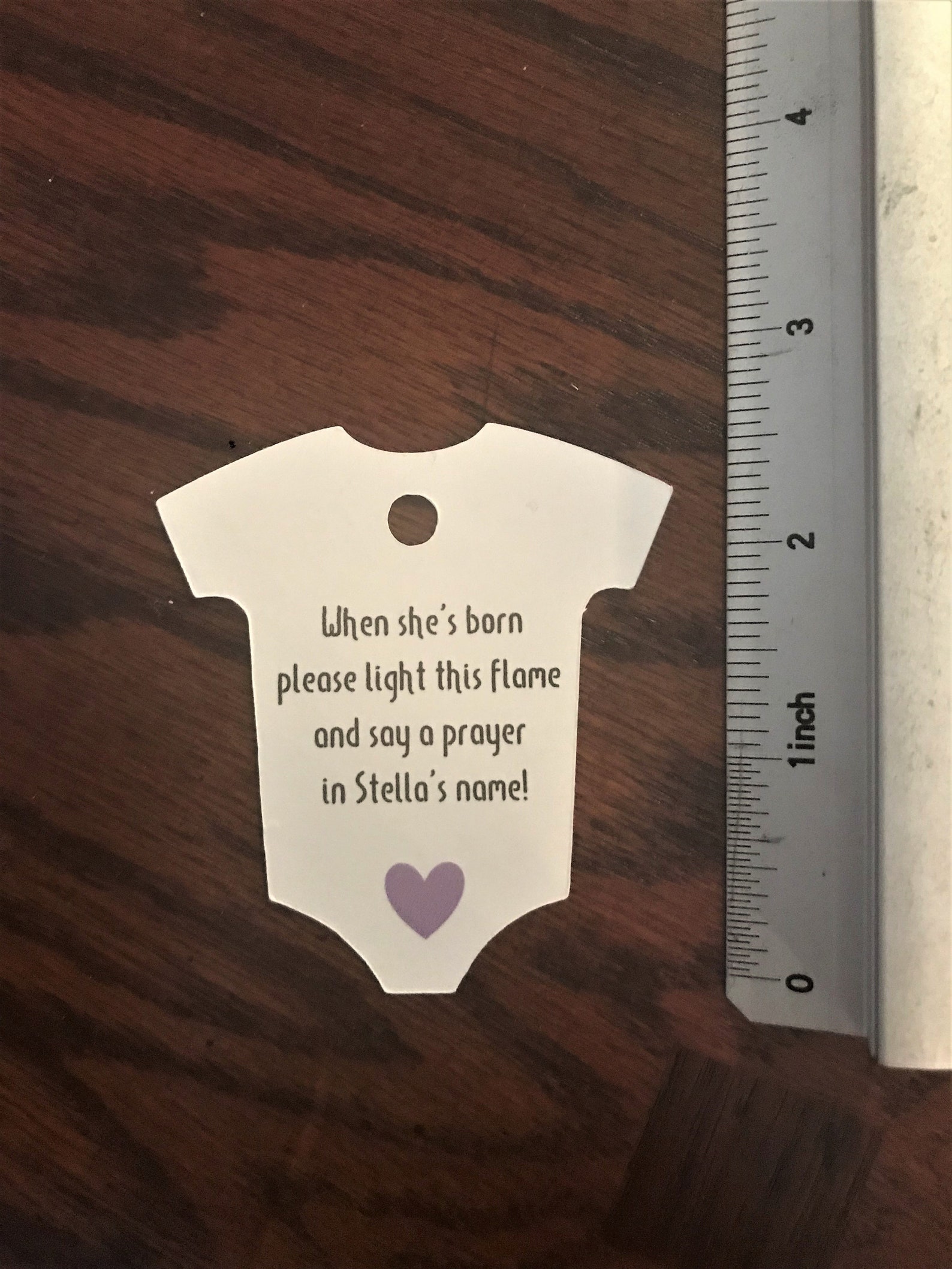 Candle Baby Shower Tags 2.5 Wide Baby Shower Favor Etsy