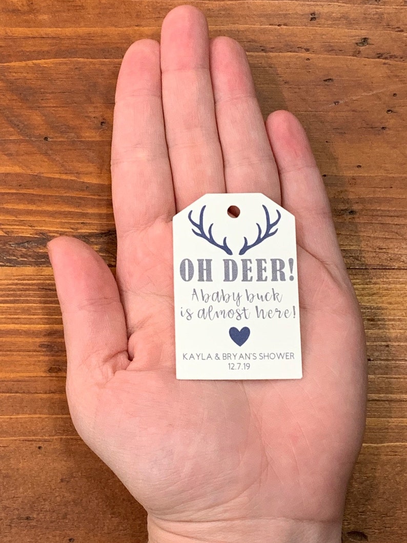 Oh Deer a Baby Buck is Almost Here Tags Oh Deer Tags Etsy