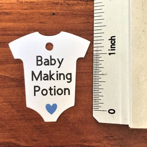 Baby Making Potion Tags, Liquor Nips Favor Tags, Mini Liquor Bottle ...