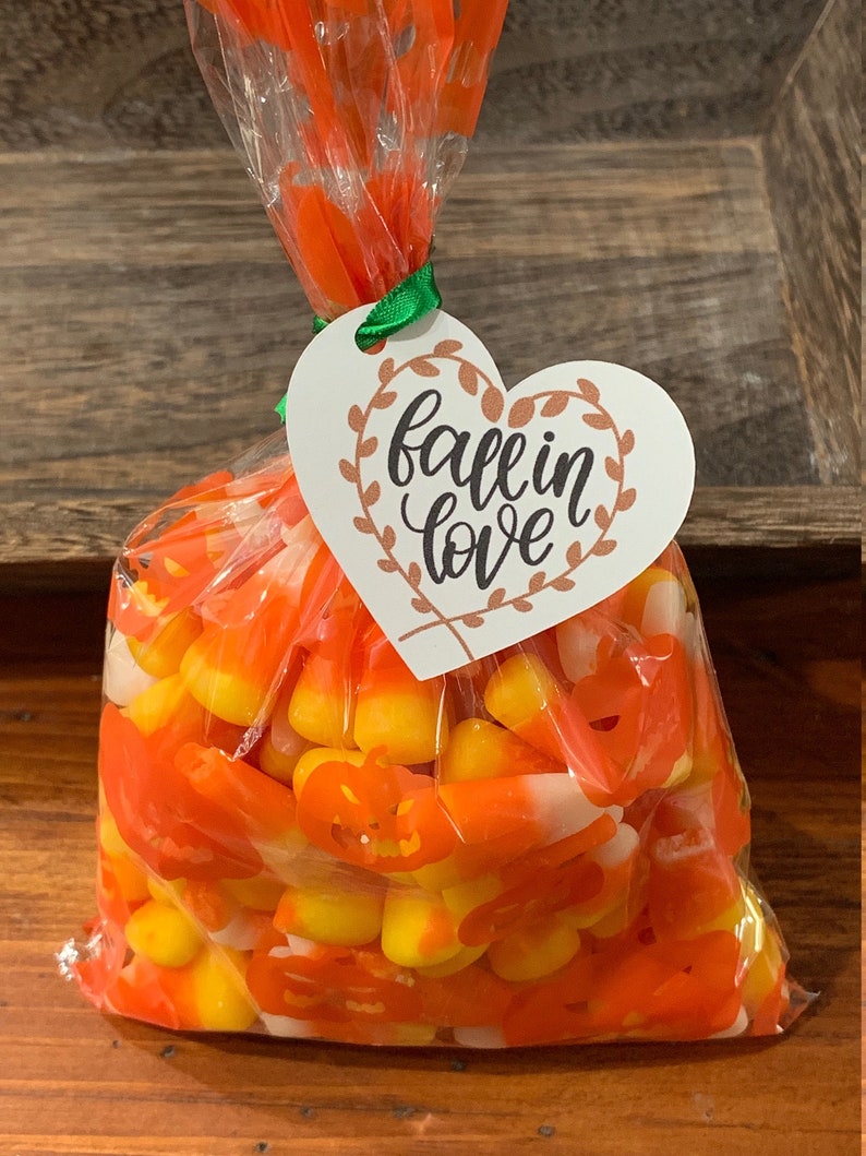 Fall in Love Tags Fall Wedding Favor Tags Fall Bridal Shower Etsy
