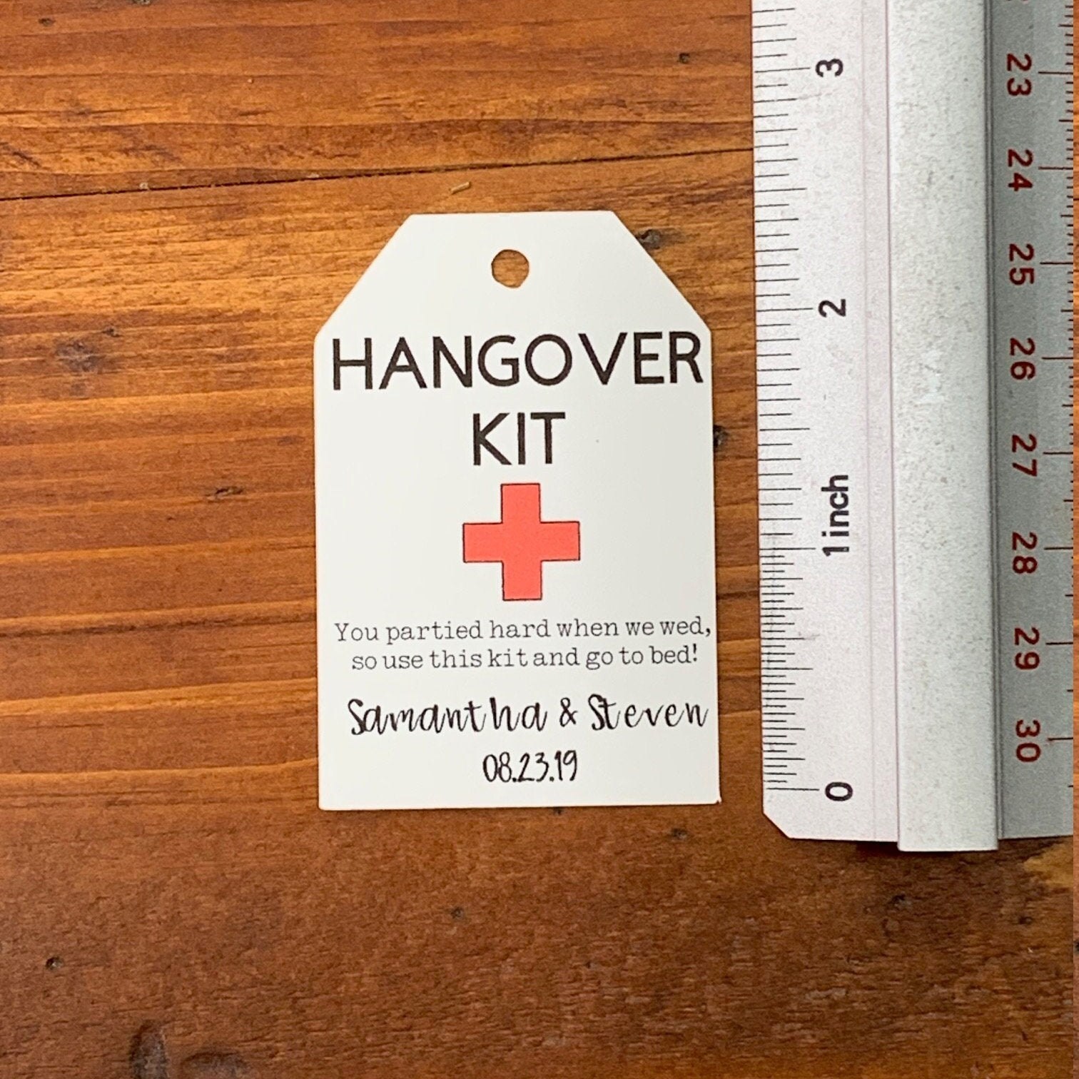 Hangover Kit Tags Bags You Partied Hard When We Wed Tag | Etsy