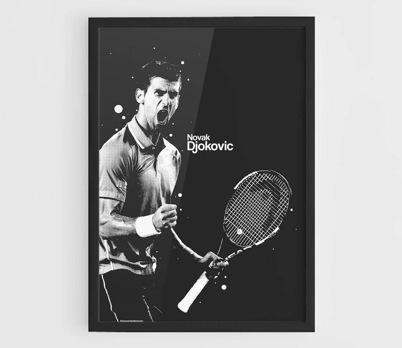 posters gifts Tennis Novak Djokovic wall art gift prints poster print