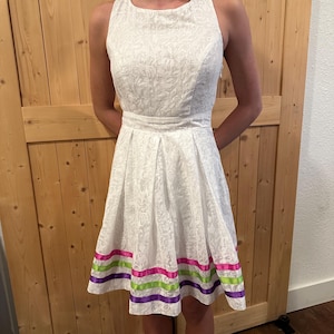 Native White Ribbon Dress Women size 4