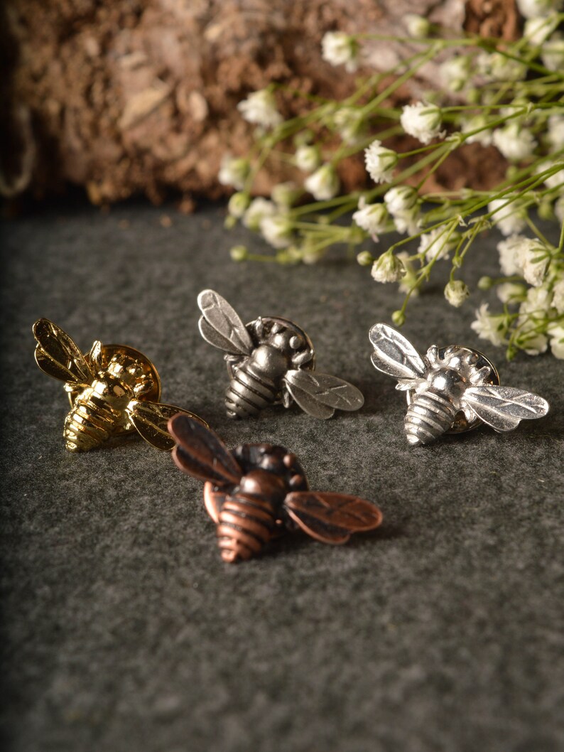 Bee Lapel Pin Etsy