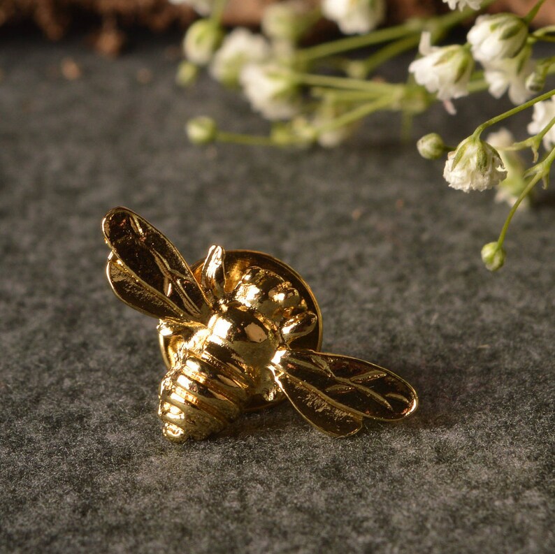 Bee Lapel Pin Etsy