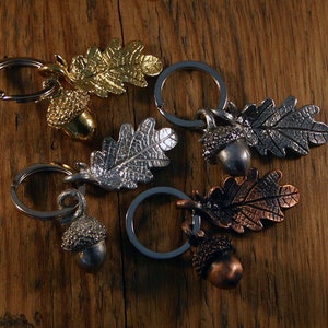 Acorn and Oak Leaf Key Ring image 7