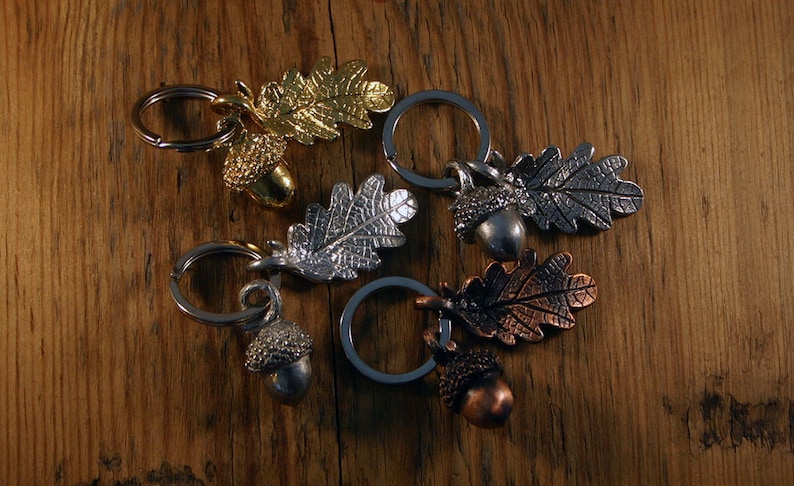 Acorn and Oak Leaf Key Ring image 7