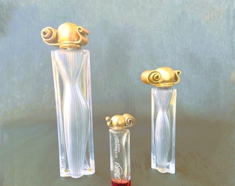 Rare Givenchy Organza Perfume Bottle Set, Vintage French Perfume Bottle Collection, Organza Eau De Parfum Collectible Perfume Bottles