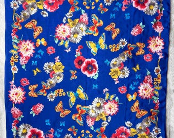 Vintage Designer Silk Scarves - You Choose, Floral Prints, Scarf, Neckerchief, Hair Tie